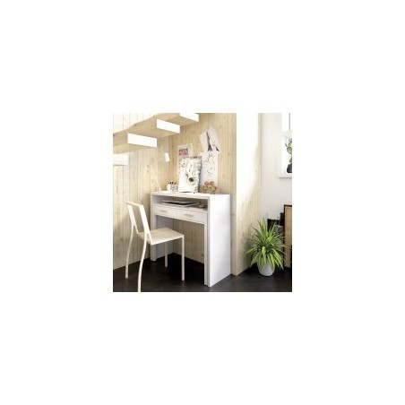 Consola modelo seven extensible 88x99 en color blanco brillo